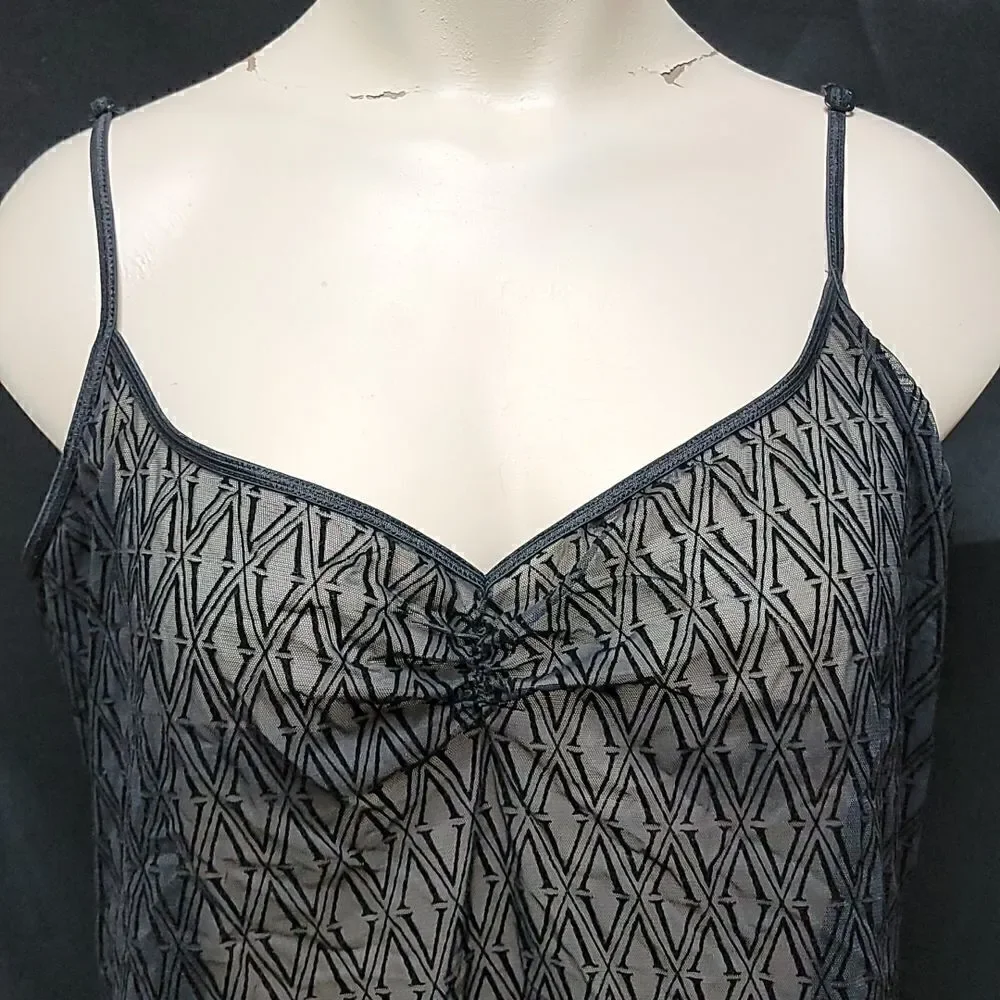 VICTORIA'S SECRET BLACK SHEER NEGLIGEE